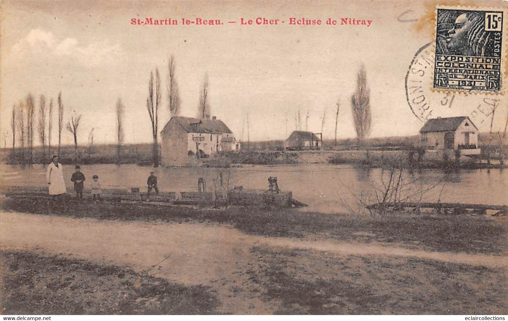 Saint-Martin-le-Beau        37        Le Cher  Ecluse De Nitray         (voir Scan) - Otros & Sin Clasificación