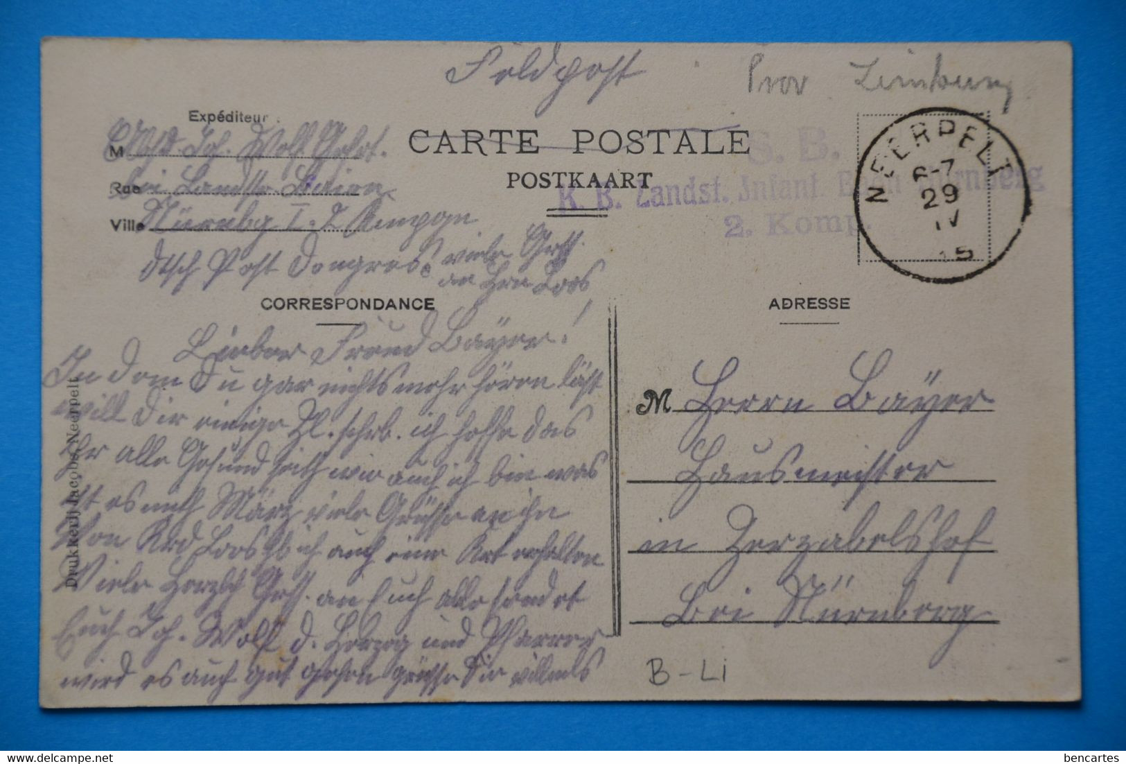 Neerpelt 1915: Statie Très Animée. Carte Feldpost - Neerpelt