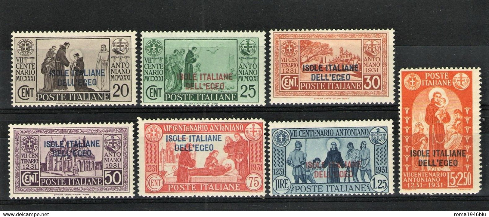 EGEO 1931 S. ANTONIO SERIE CPL. ** MNH - Aegean