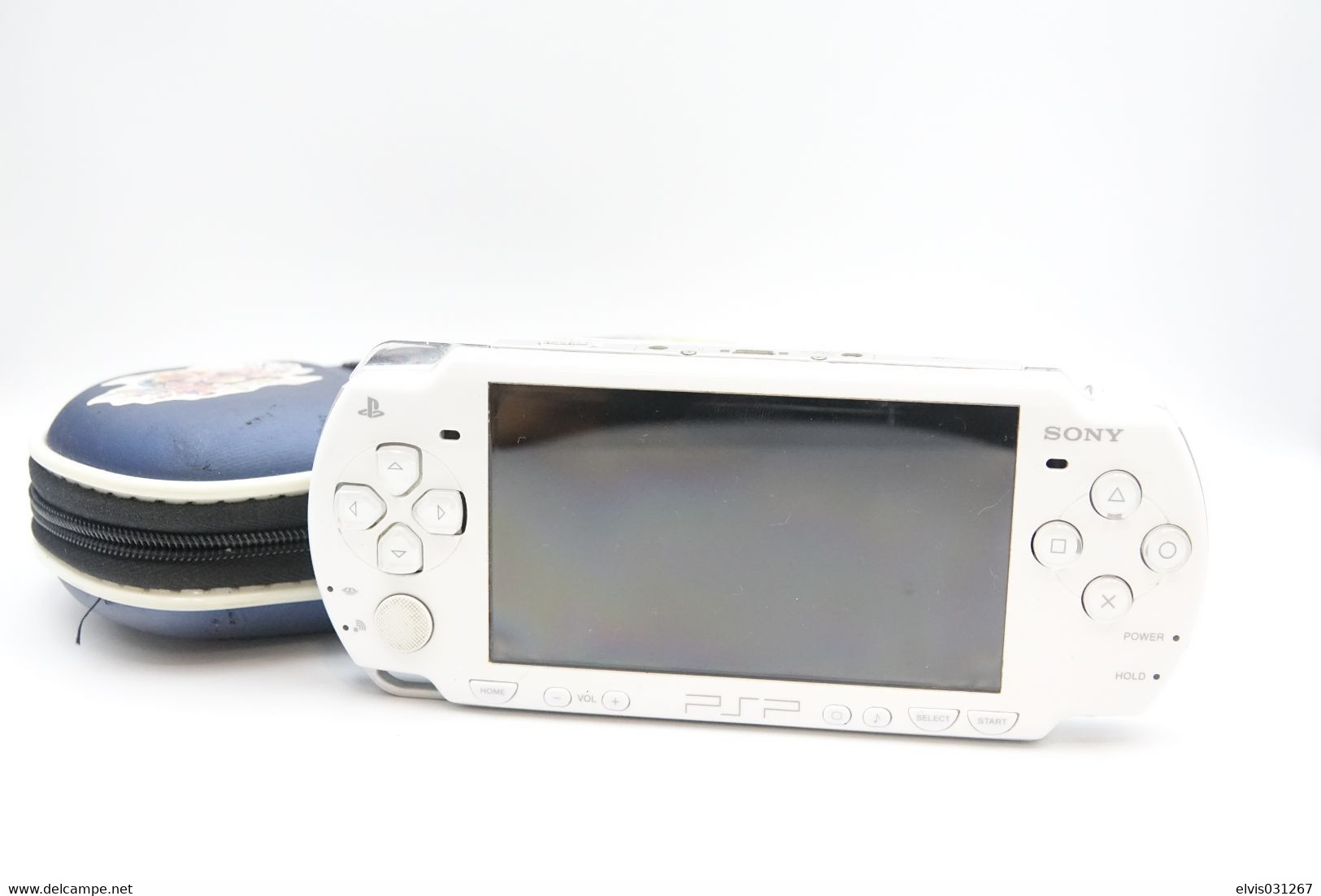 SONY PLAYSTATION PORTABLE PSP : CONSOLE WHITE 1003 - Handheld And Games - Tested And Working - With Case And Memory Card - PSP