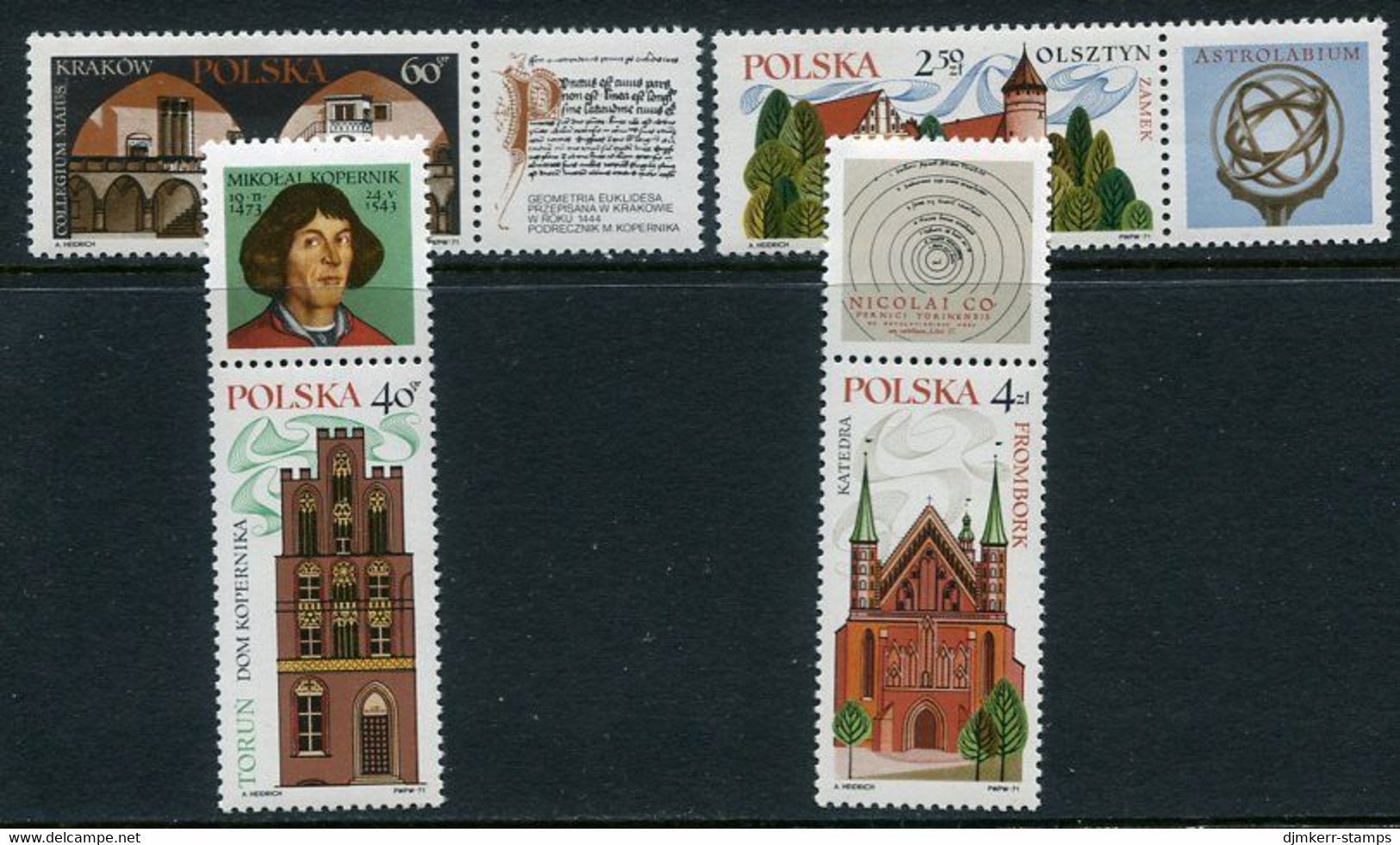 POLAND 1971 Tourism III MNH / **.  Michel 2088-91 Zf - Unused Stamps
