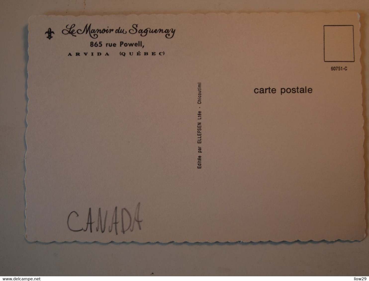 CPA Canada Quebec Arvida Manoir Saguenay - Saguenay