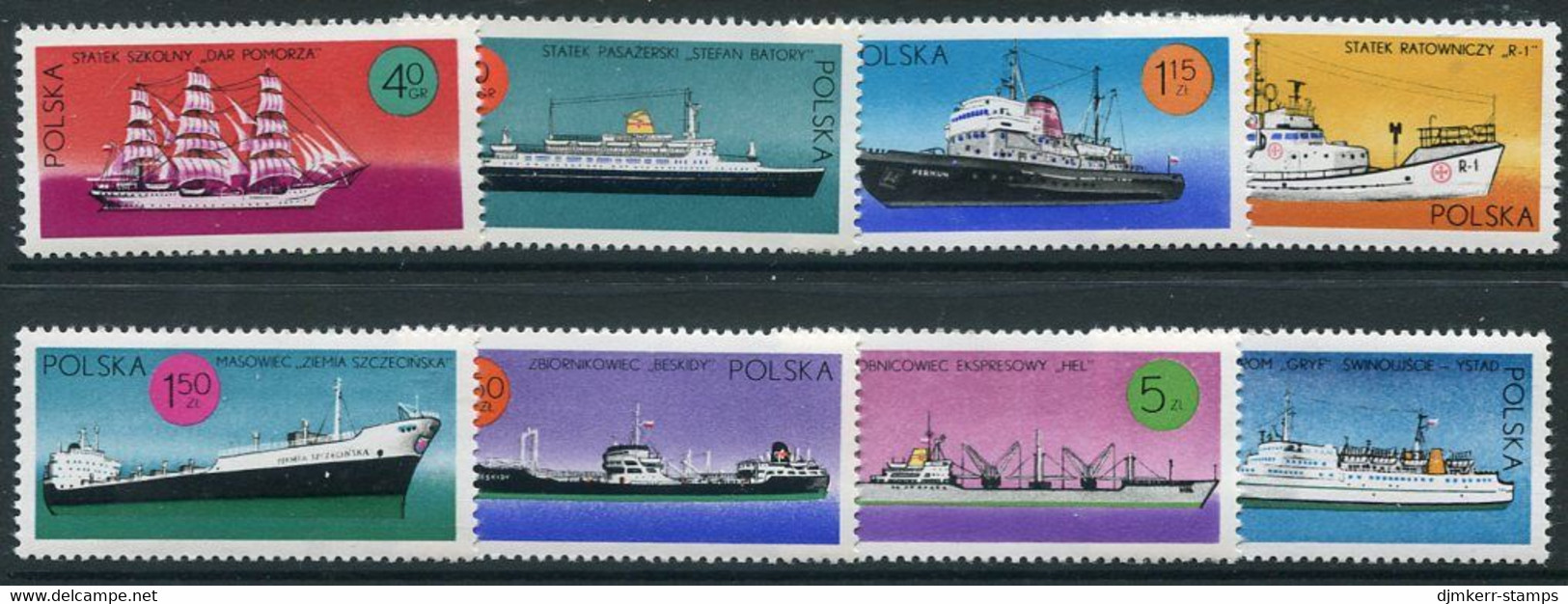 POLAND 1971 Merchant Ships  MNH / **.  Michel 2050-57 - Ongebruikt