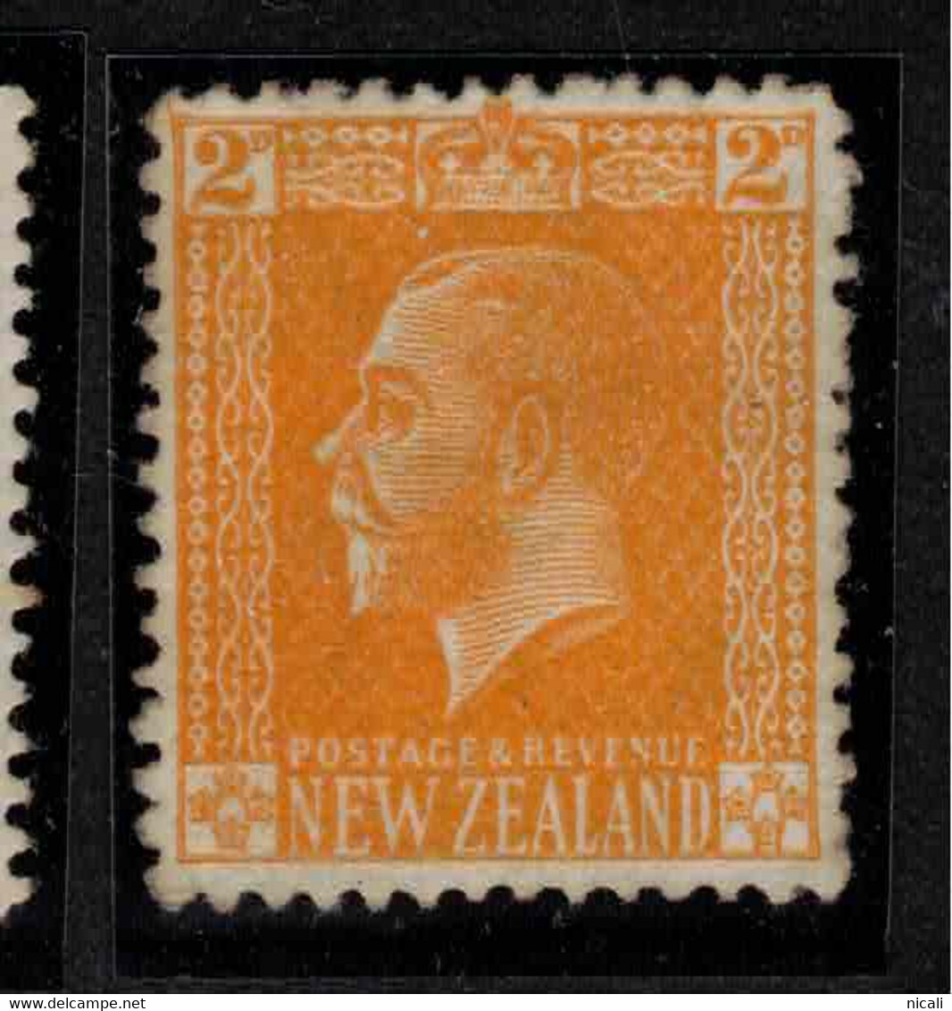NZ 1915 2d Yellow KGV Cowan SG 448 MNG #BSG10 - Nuovi