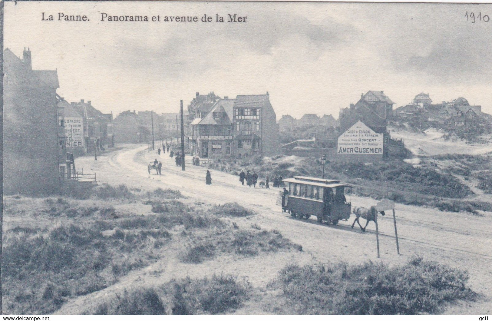 La Panne - Panorama Et Avenue De La Mer - Paardetram - De Panne