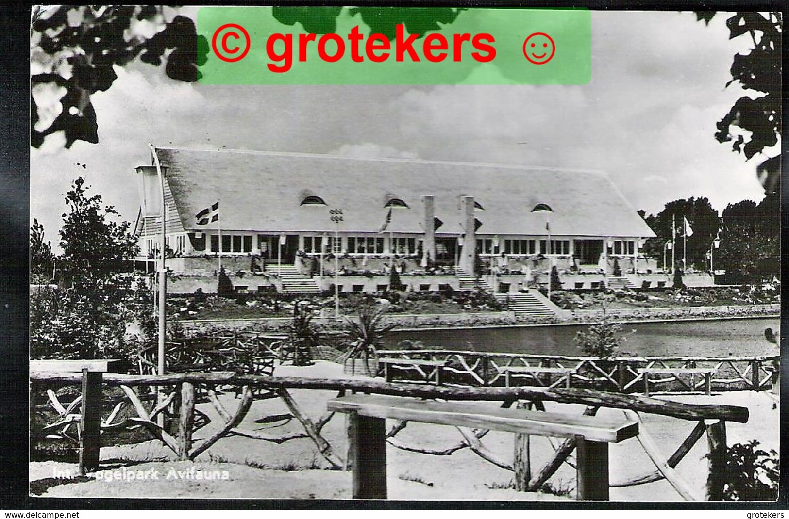 ALPHEN A/D RIJN Vogelpark Avifauna Restaurant 1951 (met Codering AU Van De Transorma Sorteermachine) - Alphen A/d Rijn