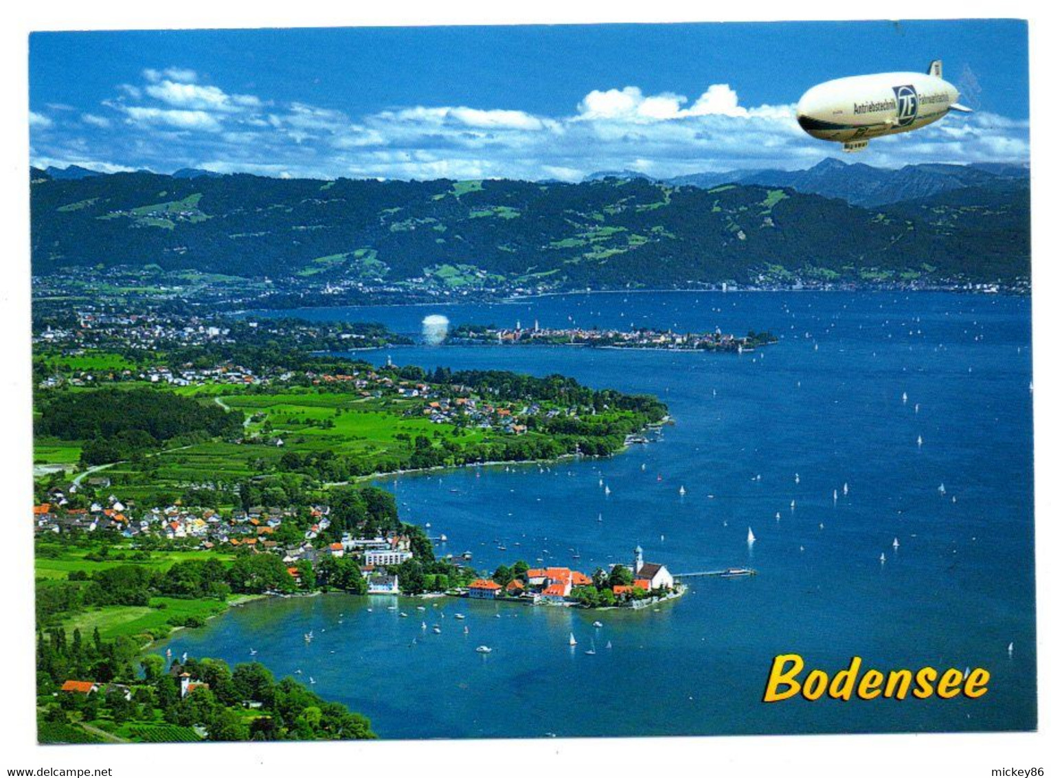Allemagne -- BODENSEE - 2005 -Vue Aérienne Avec Ballon Dirigeable Publicitaire  ZF...timbre..cachet.. ..à Saisir - Konstanz