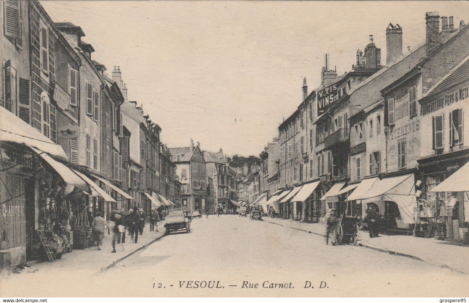 VESOUL RUE CARNOT 1925 - Vesoul