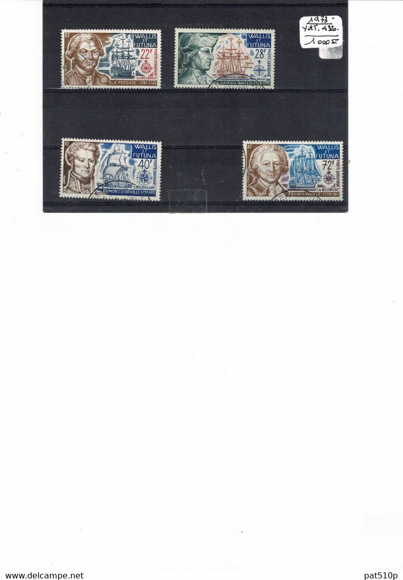 WALLIS FUTUNA 1973 PA N° 44 45 46 47 Poste Aérienne - Used Stamps