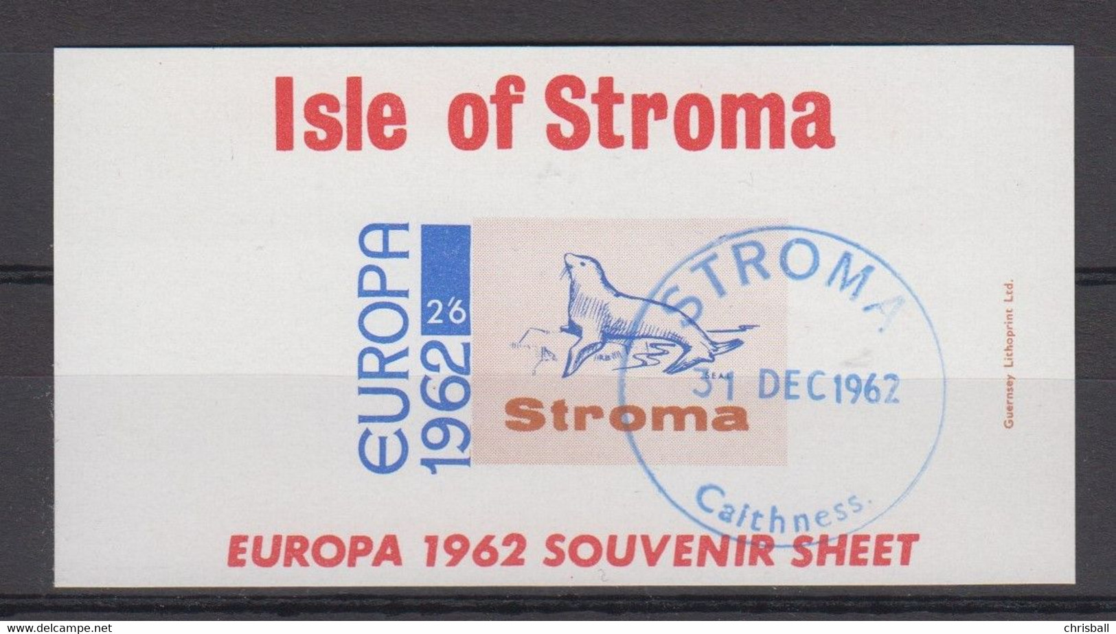 Isle Of Stroma Europa 1962 Sheetlet - Fine Used - Local Issues
