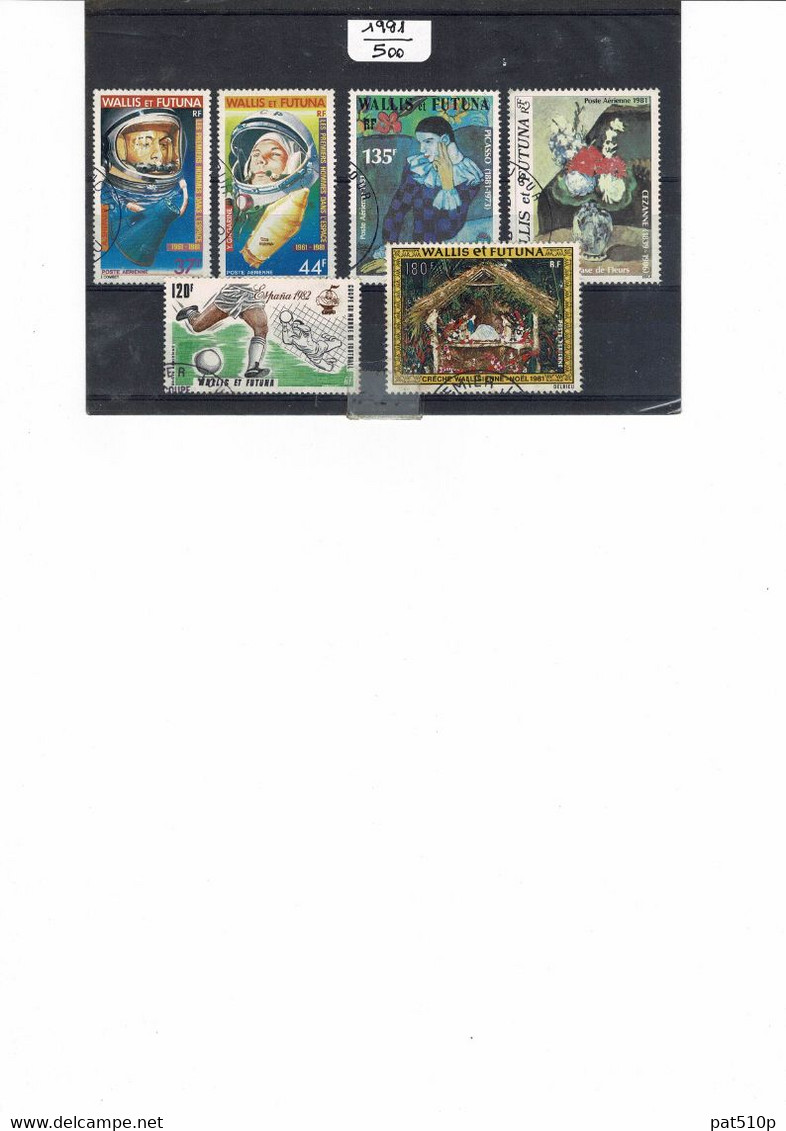 WALLIS FUTUNA 1981 PA N° 108 109 110 111 112 113 Poste Aérienne - Used Stamps