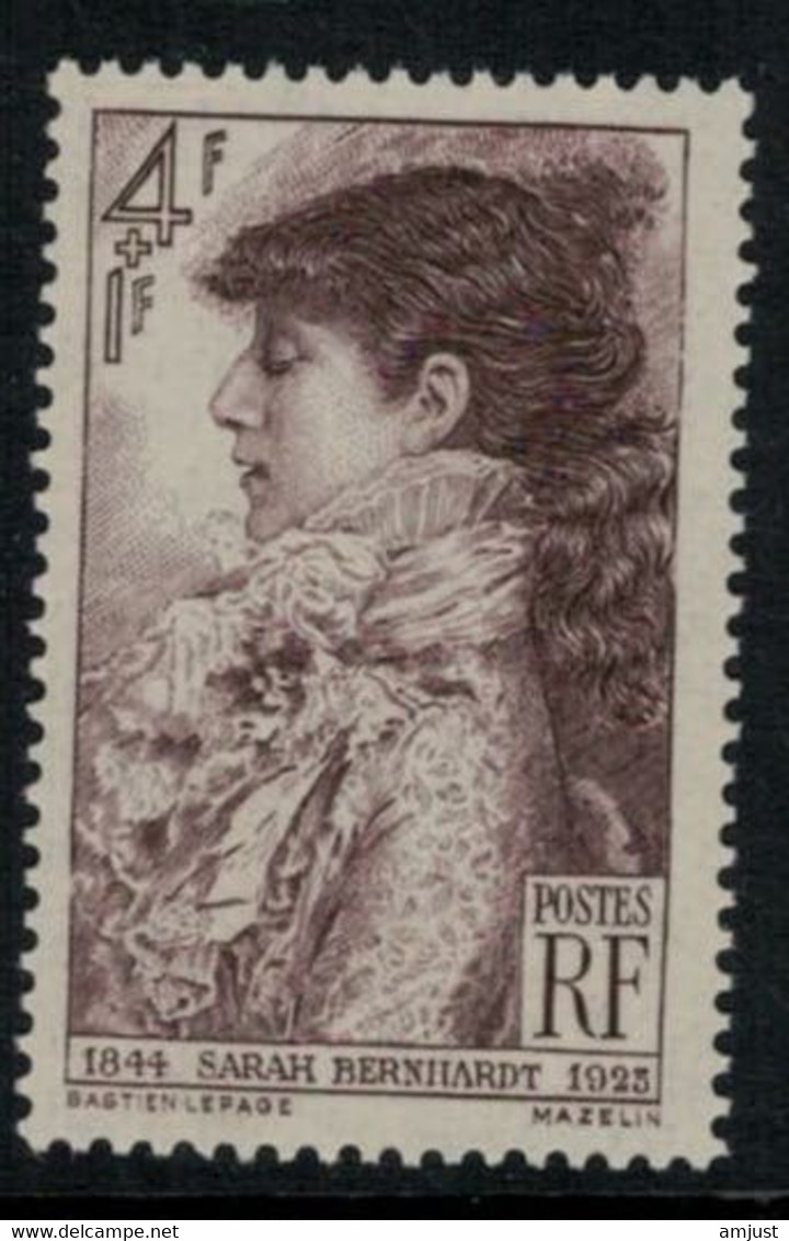 France // 1945 // Sarah Bernhardt, Neuf** MNH N0. 738 Y&T (sans Charnière) - Neufs