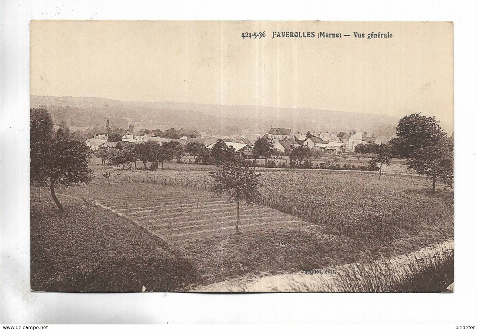 51 - FAVEROLLES ( Marne ) - Vue Générale - Other & Unclassified