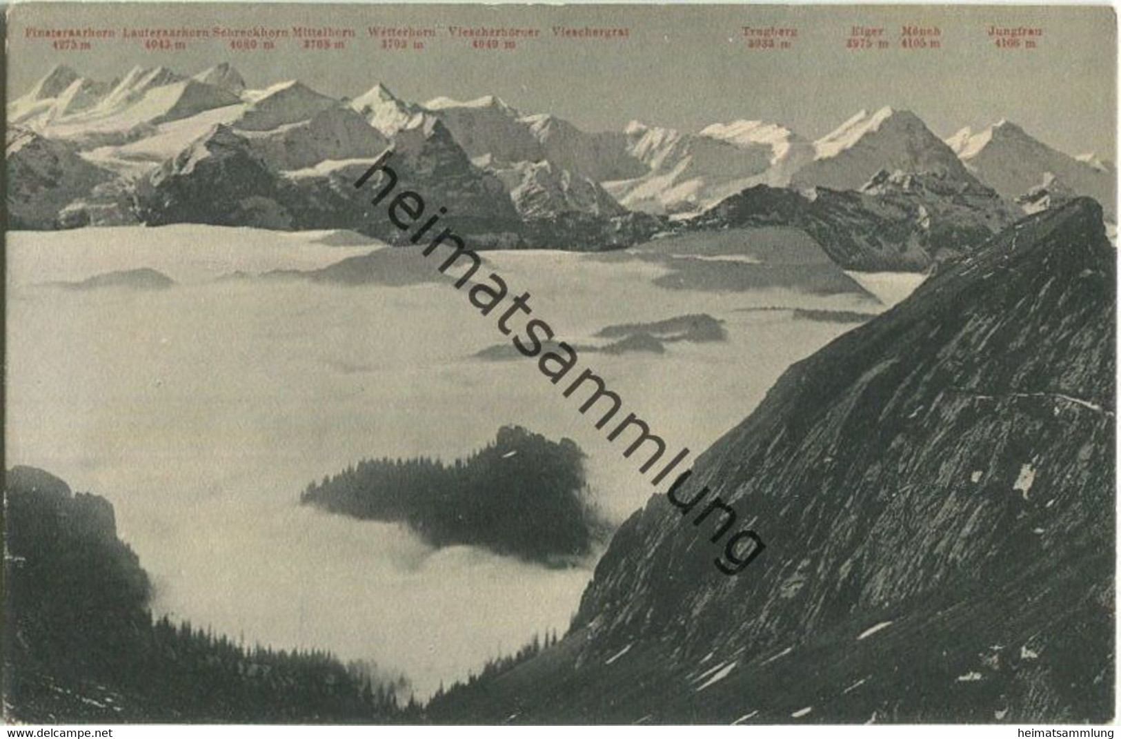 Pilatus - Nebelmeer - Verlag Photoglob Zürich - Other & Unclassified