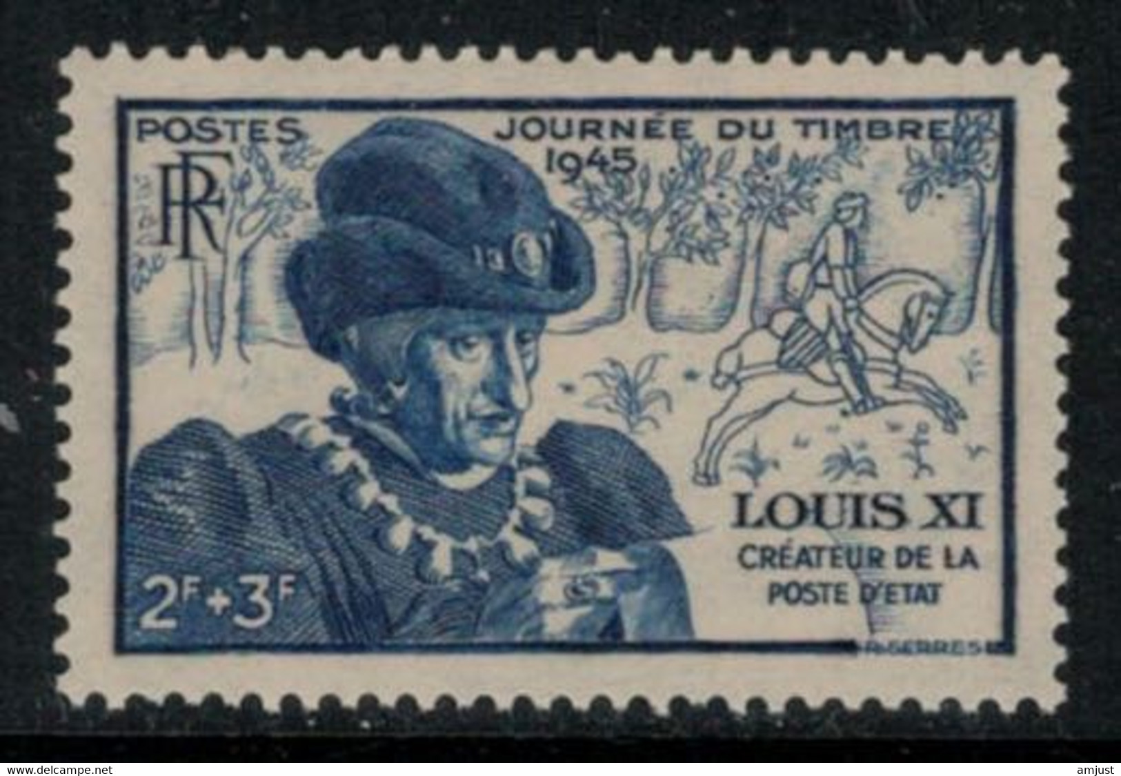 France // 1945 // Journée Du Timbre, Effigie De Louis XI, Neuf** MNH N0. 743 Y&T (sans Charnière) - Neufs