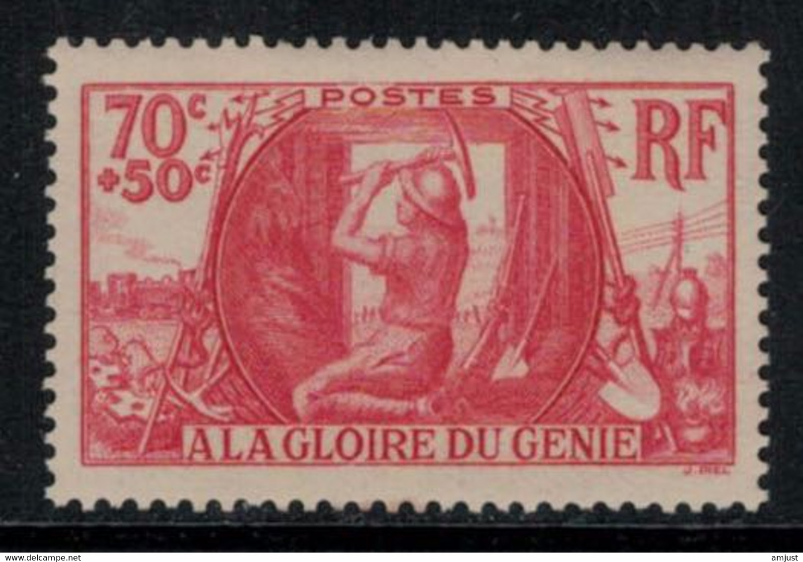 France // 1939 // A La Gloire Du Génie Militaire, Neuf** MNH N0. 423 Y&T (sans Charnière) - Nuevos