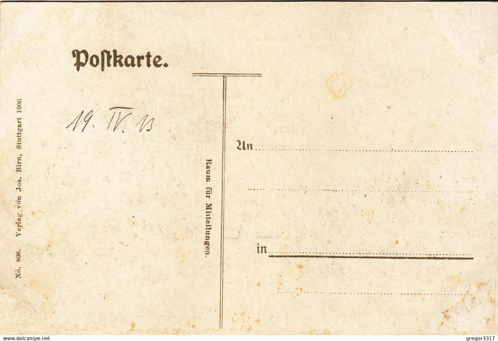 A90) GRUSS Aus HECHINGEN Mit Burg Hohenzollern - HOCHGLANZ AK Mit ZUG LOK Fabrik - ALT ! 1906 - Hechingen