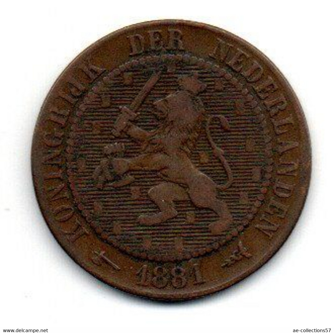 Pays-Bas - 2.5 Cents 1881 TB - 1849-1890 : Willem III