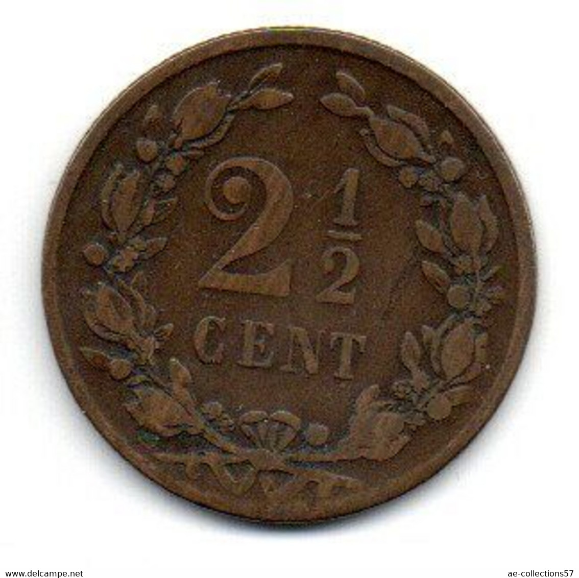 Pays-Bas - 2.5 Cents 1877 -   TB - 1849-1890 : Willem III