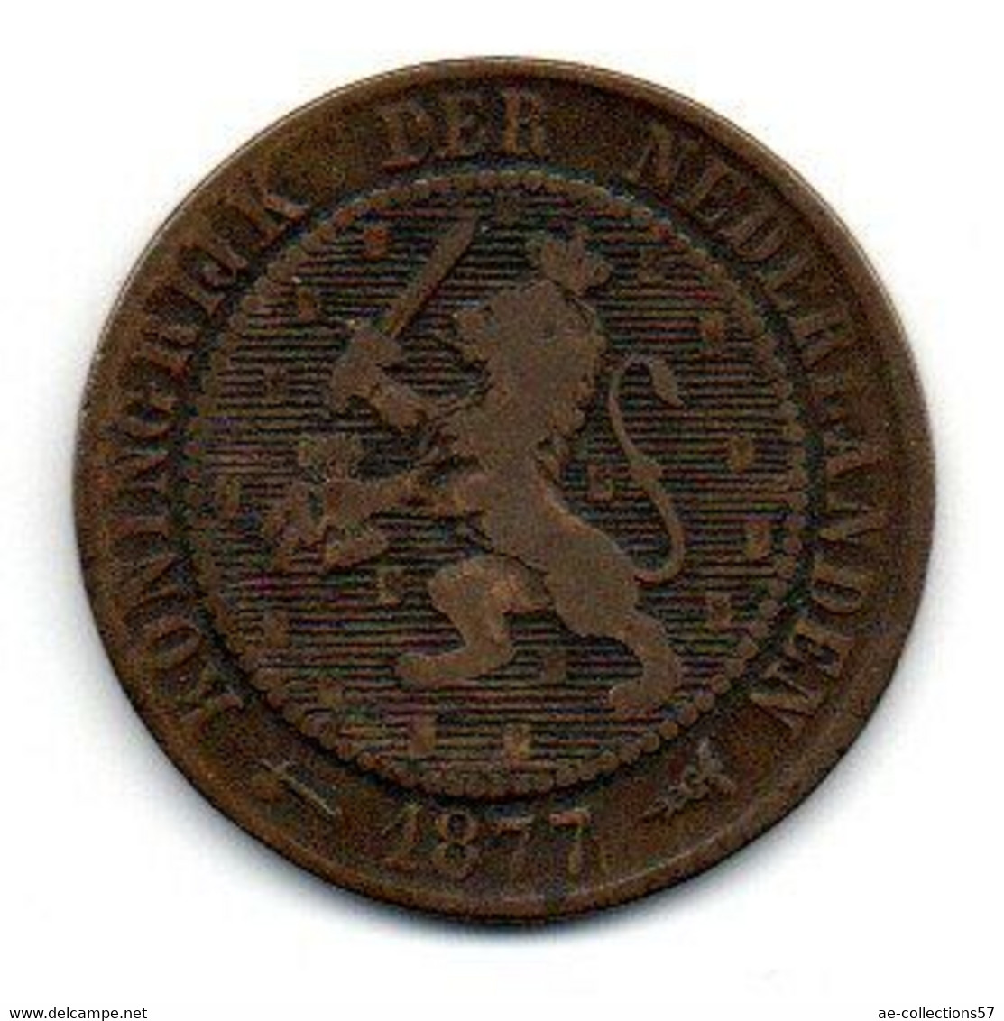 Pays-Bas - 2.5 Cents 1877 -   TB - 1849-1890 : Willem III