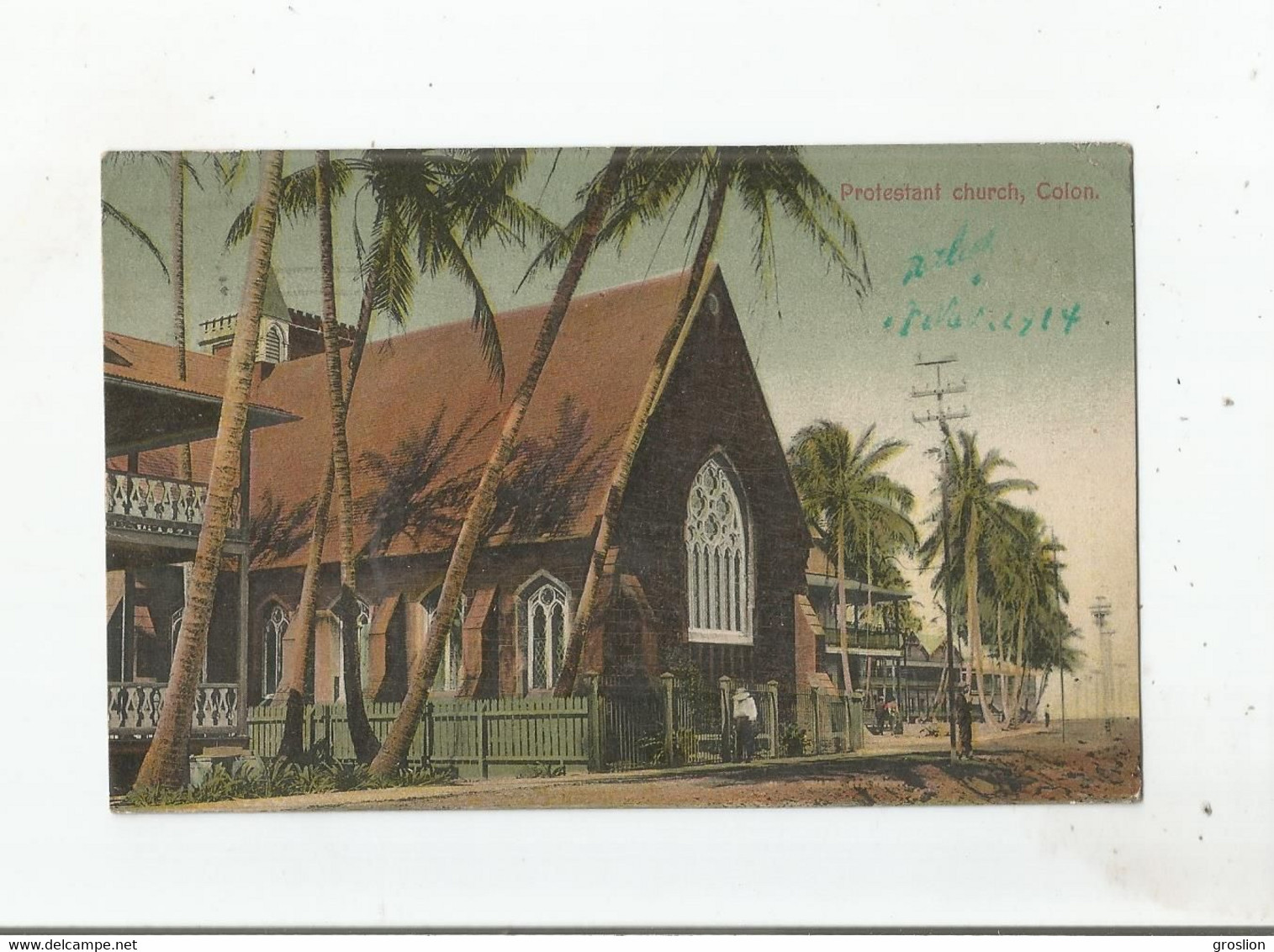 COLON  (PANAMA) 503 PROTESTANT CHURCH 1914 - Panama