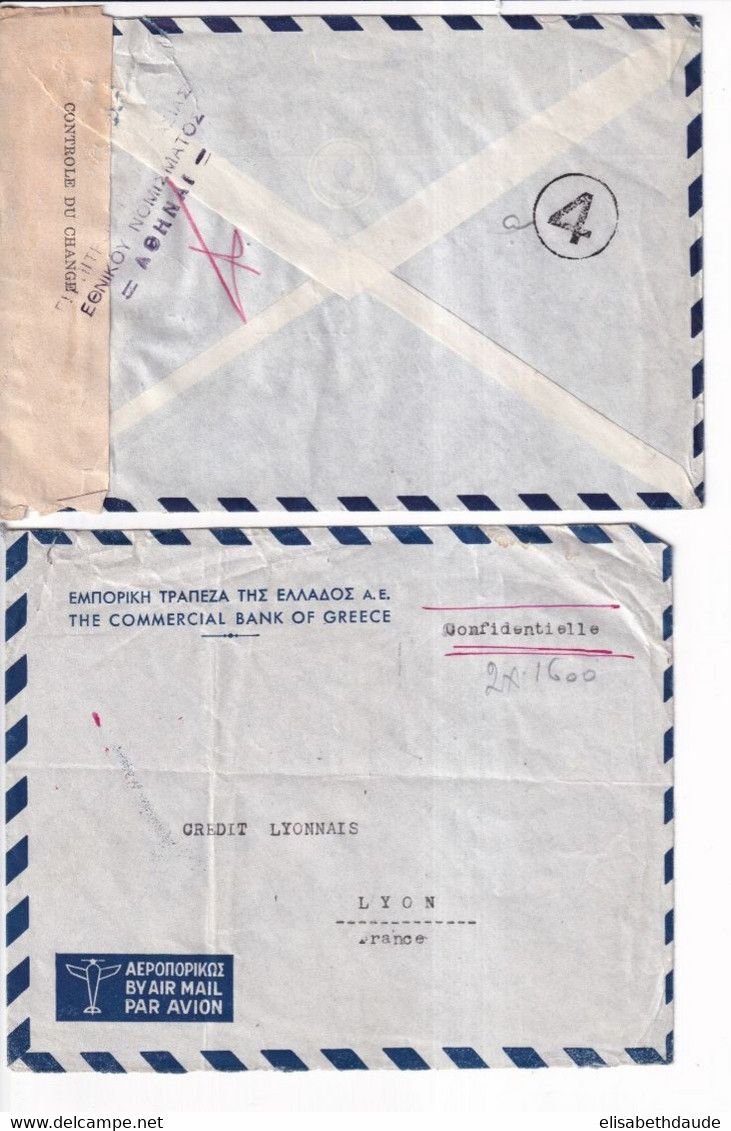 GRECE - 1947/1952 - 9 ENVELOPPES AIRMAIL => FRANCE / USA / FINLANDE / SUISSE ! - Lettres & Documents