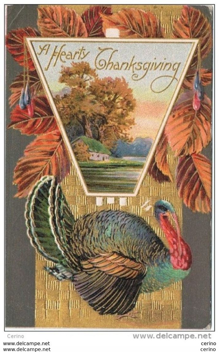 U.S.A.:  A  HEARTY  THANKSGIVING  -  RILIEF -  FP - Thanksgiving