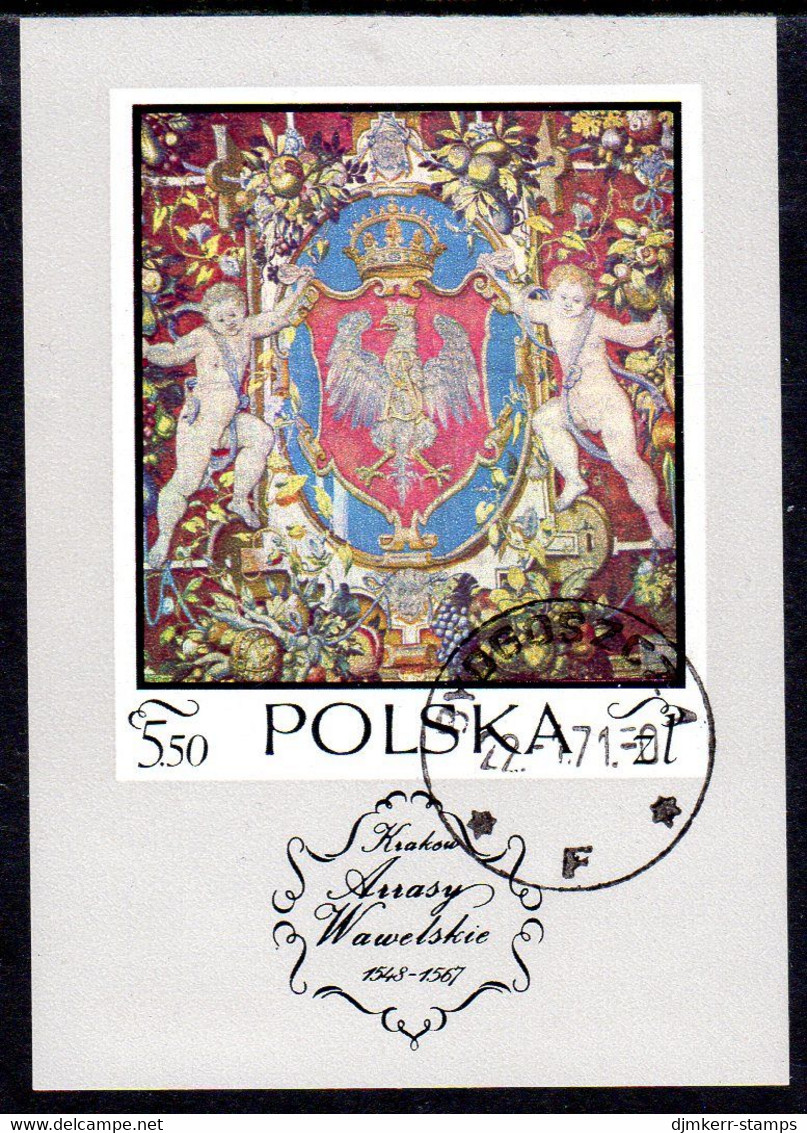 POLAND 1970 Tapestries Block  Used.  Michel Block 43 - Used Stamps