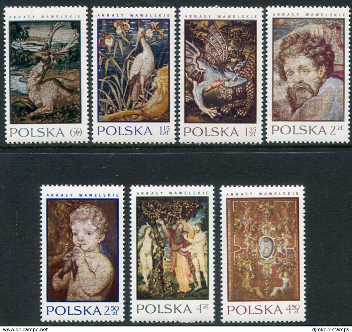 POLAND 1970 Tapestries  MNH / **.  Michel 2041-47 - Ongebruikt