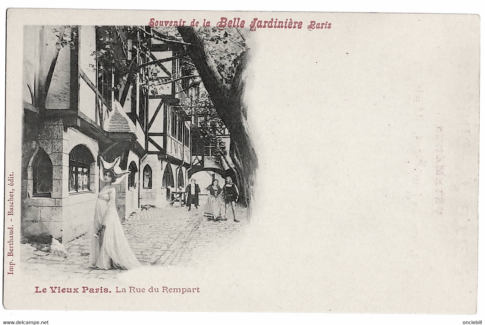 Paris Rue Du Rempart Pub Belle Jardinière 1903 état Superbe - Ohne Zuordnung