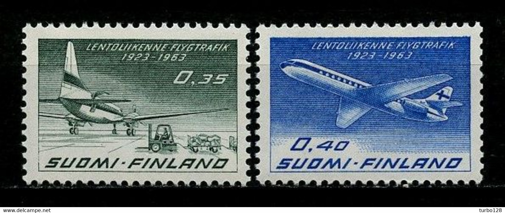 FINLANDE 1950 PA N° 10/11 ** Neufs MNH Superbes C 3.50 € Avion Plane Convair CV440 Caravelle SE 210 Transports - Nuevos