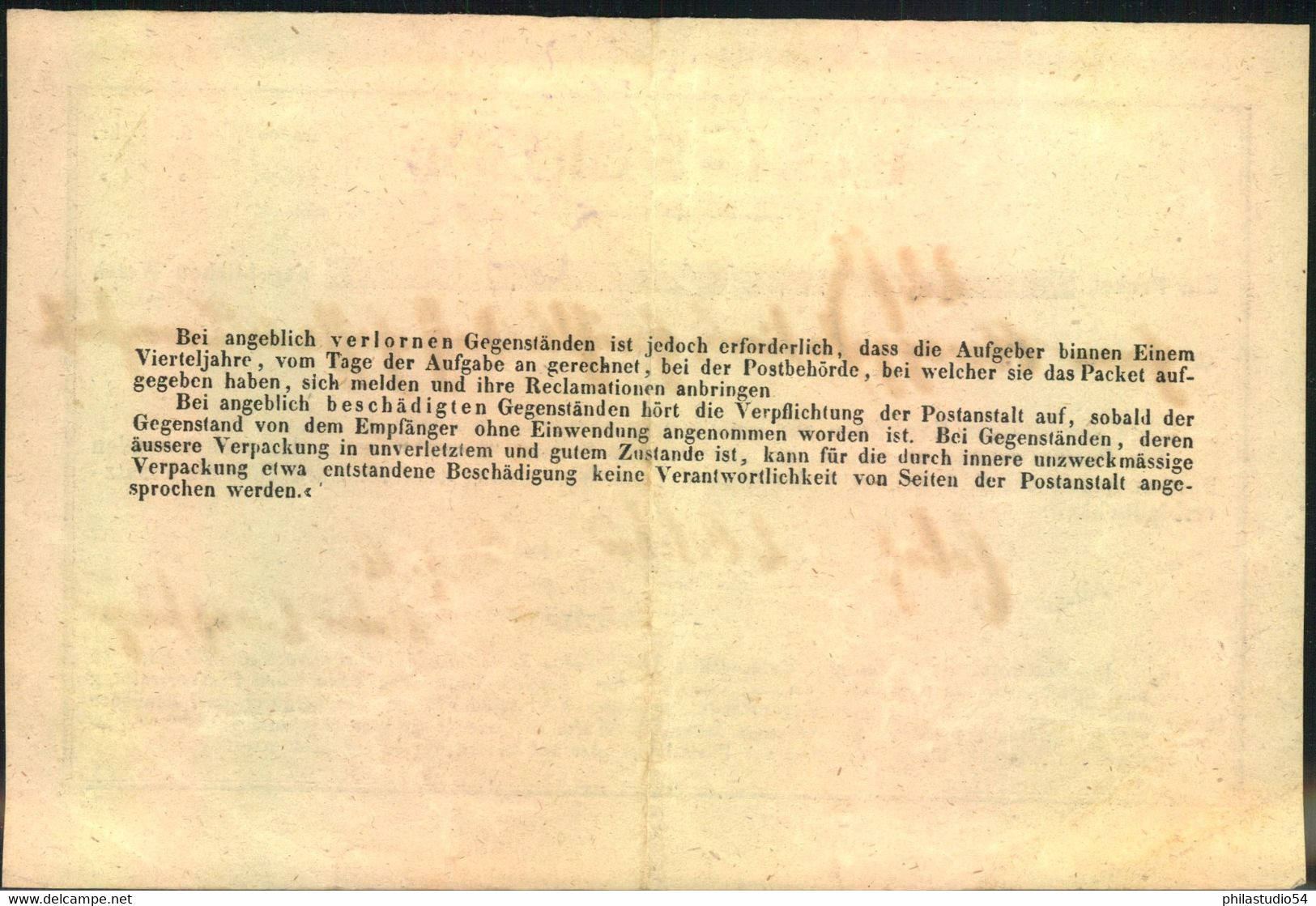1848, Postschein Von ERBACH - Precursores
