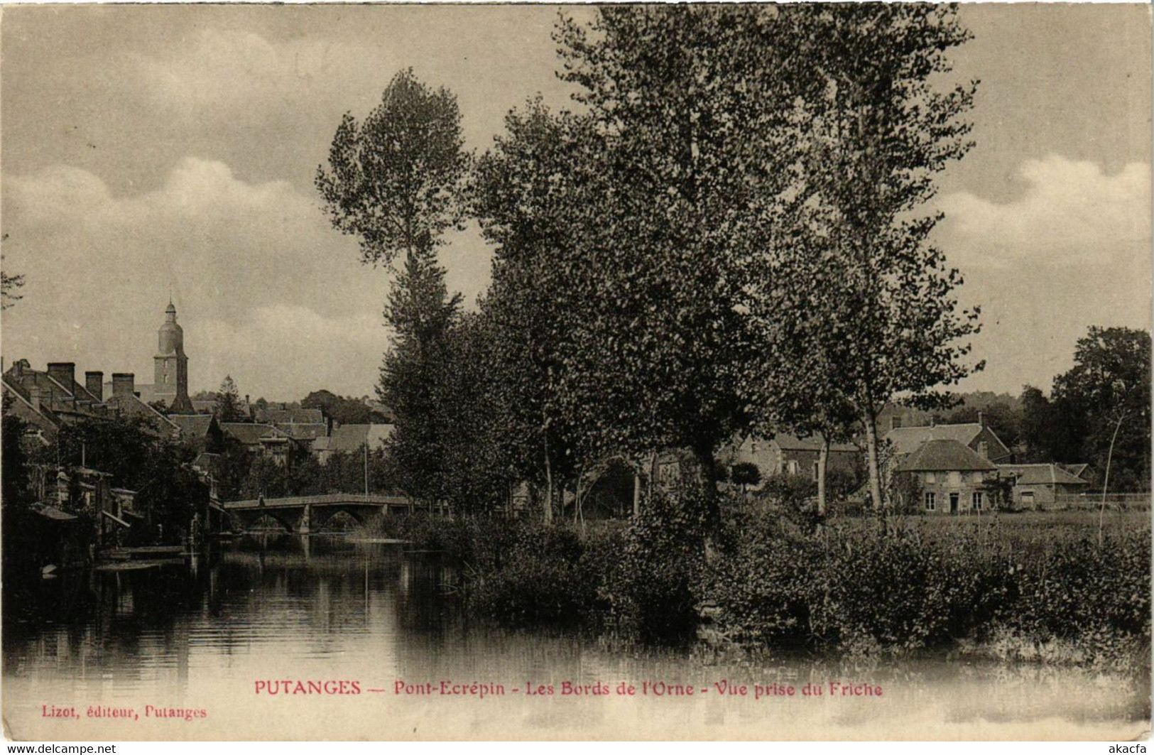 CPA PUTANGES - PONT-Ecrépin - Bords De L'Orne - Vue Prise Du Friche (356486) - Pont Ecrepin