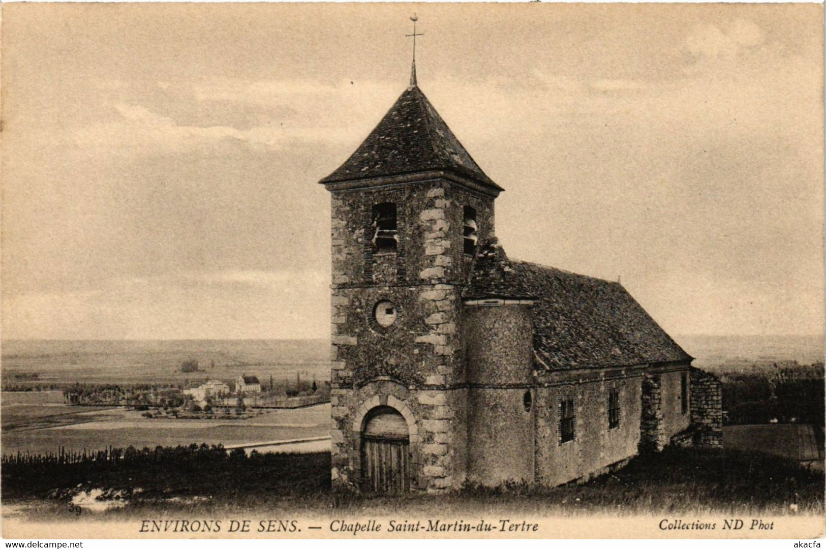 CPA AK Env. De SENS - Chapelle St-MARTIN-du.Tertre (358240) - Saint Martin Du Tertre