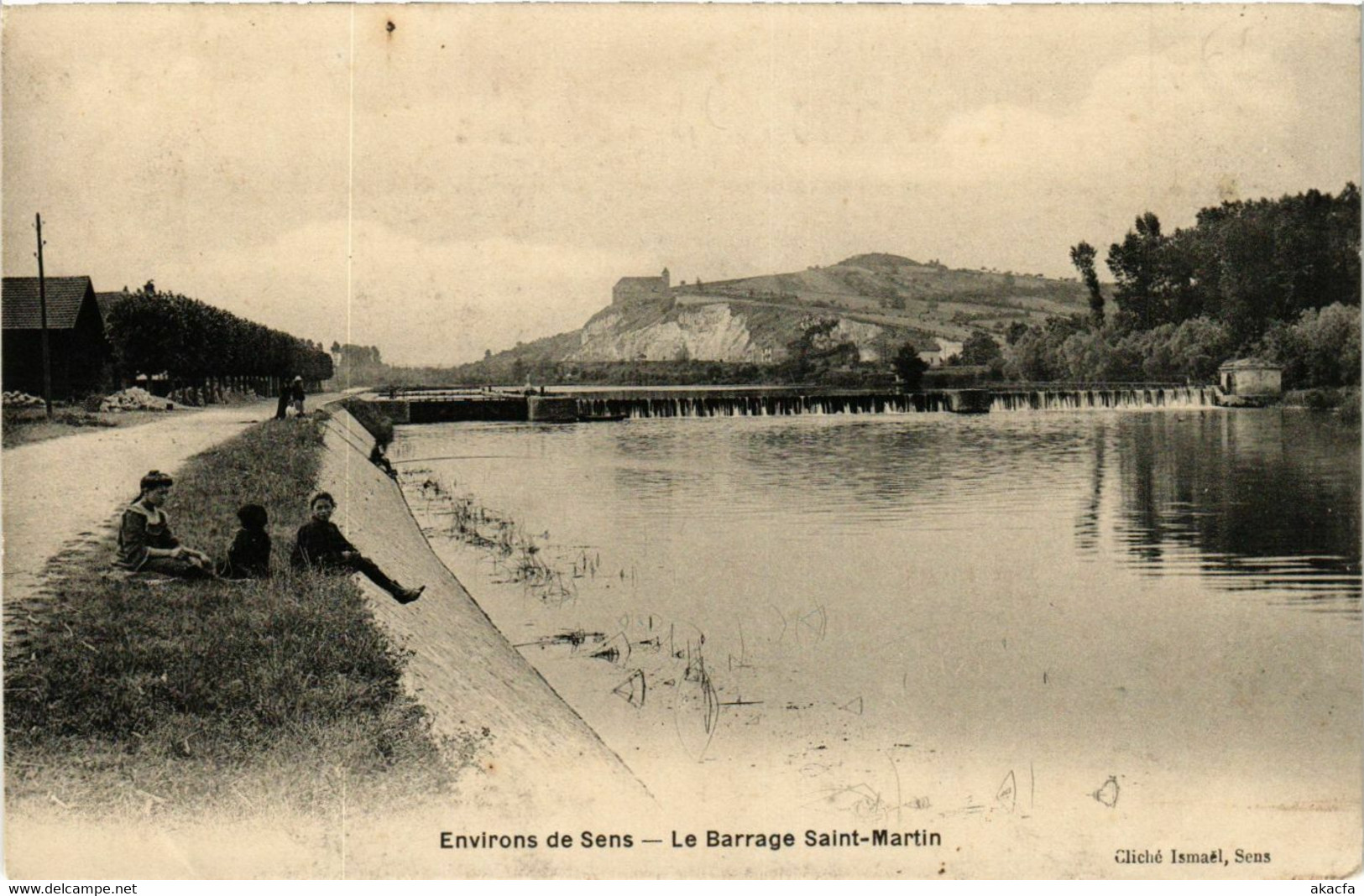 CPA AK Env. De SENS - Le Barrage St-MARTIN (358291) - Saint Martin Du Tertre