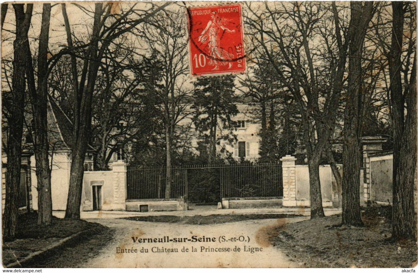 CPA AK VERNEUIL-sur-SEINE - Entrée Du Chateau De La Princesse (358776) - Verneuil Sur Seine
