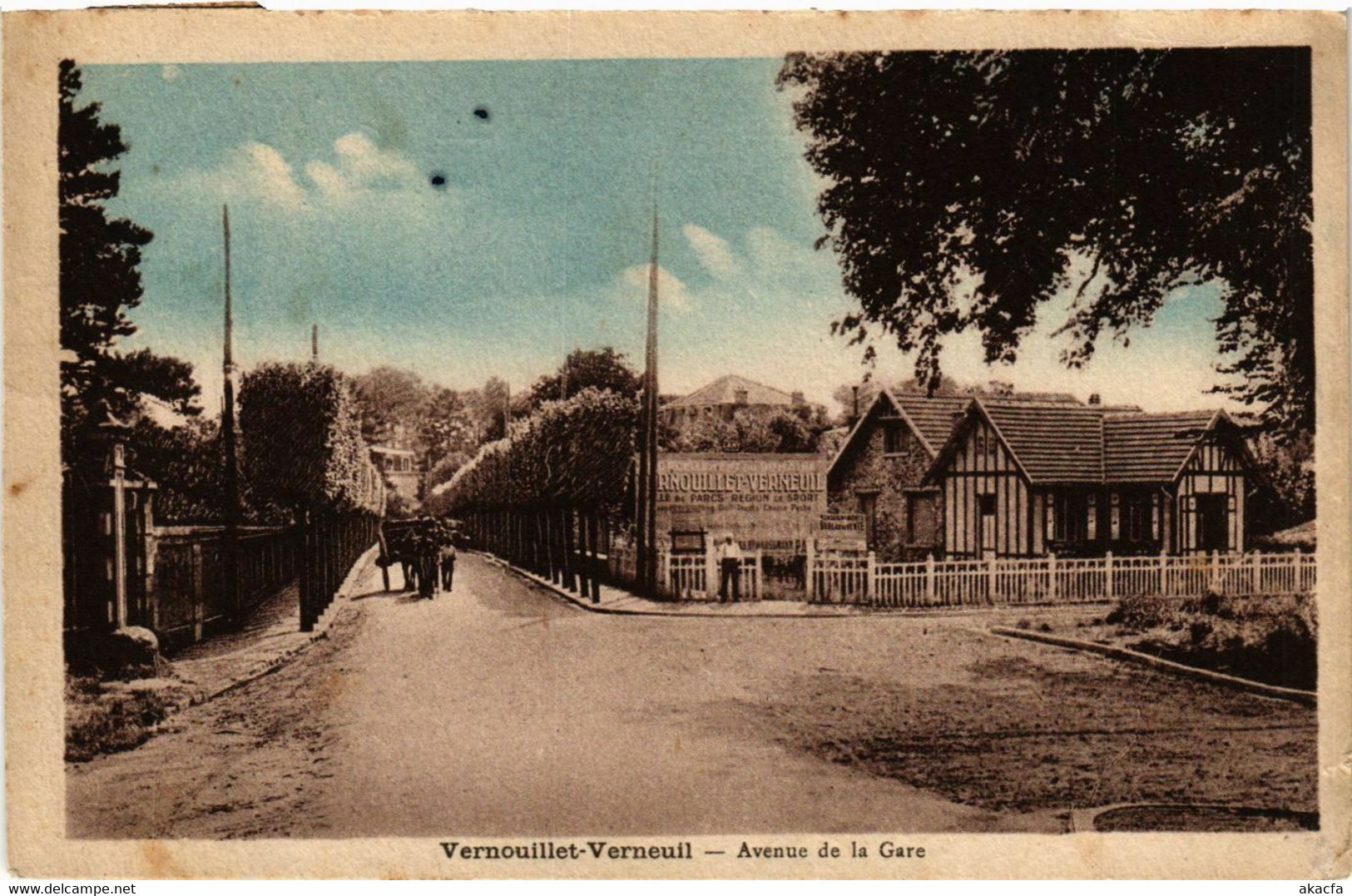 CPA VERNEUILLET - VERNEUIL - Avenue De La Gare (358787) - Verneuil Sur Seine