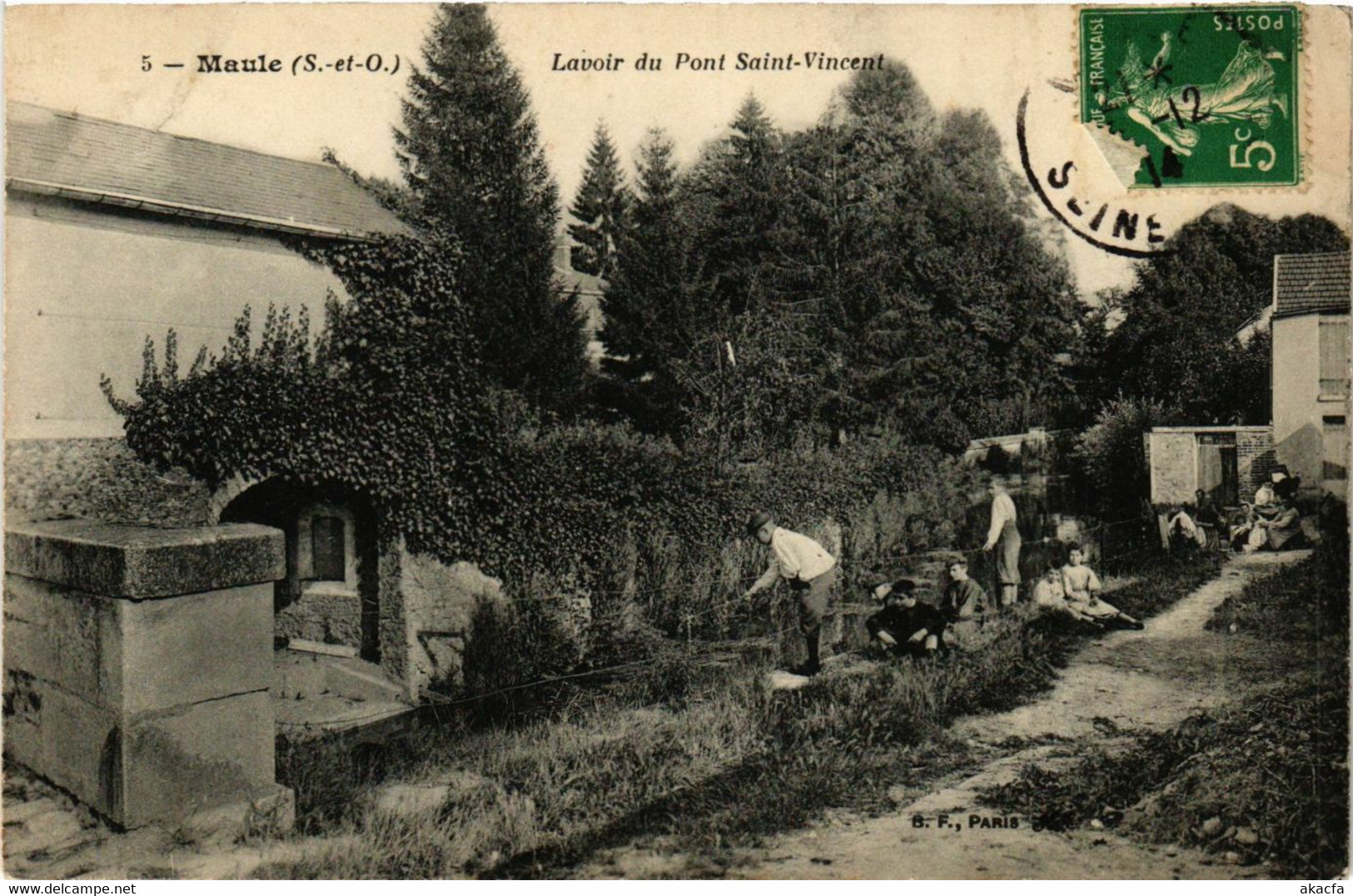 CPA MAULE - Lavoir Du Pont St-VINCENT (359348) - Maule