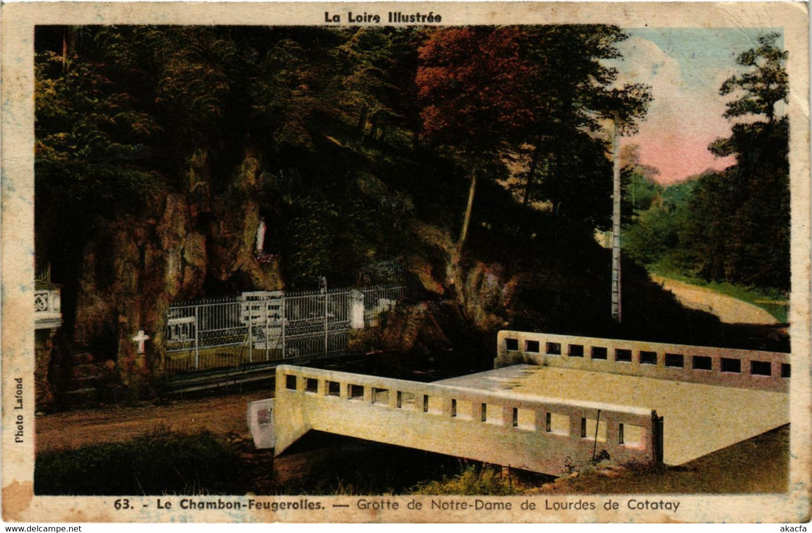 CPA Le CHAMBON-FEUGEROLLES-Grotte De N.-D. De Lourdes De COTATAY (359830) - Le Chambon Feugerolles