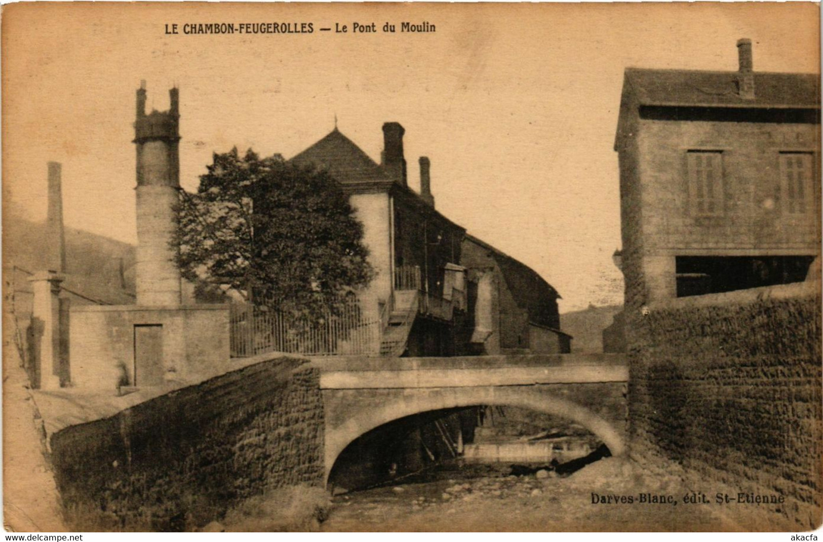 CPA Le CHAMBON-FEUGEROLLES - Le Pont Du Moulin (359887) - Le Chambon Feugerolles
