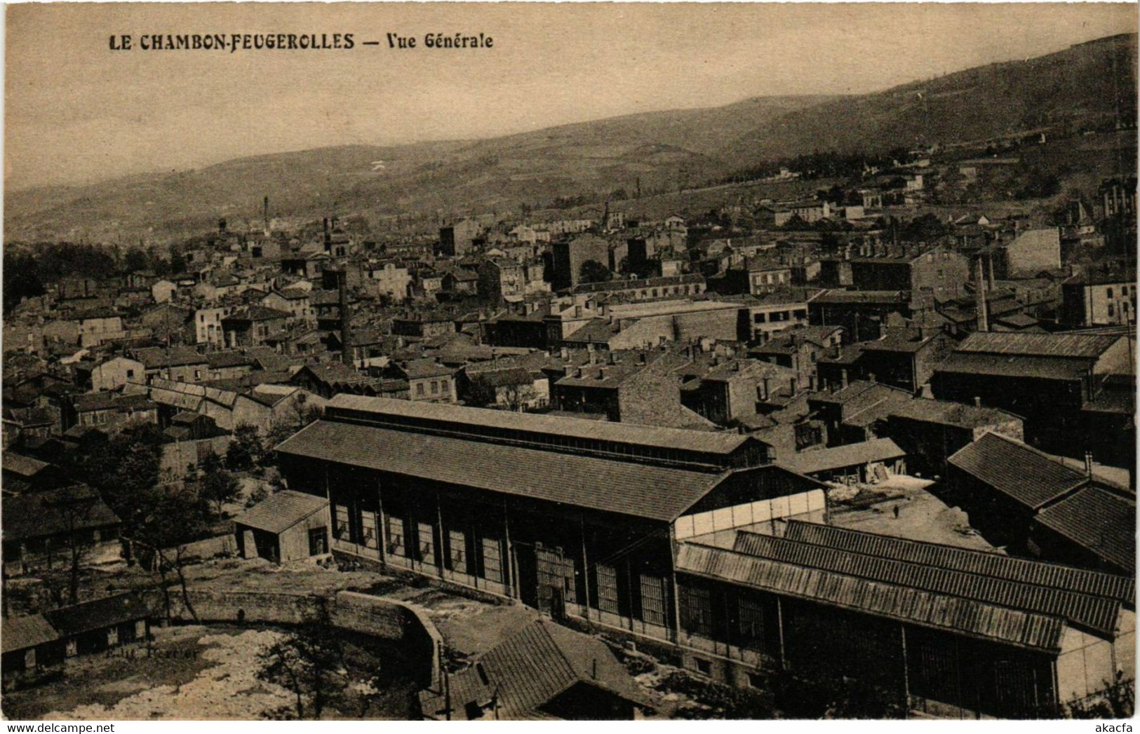 CPA Le CHAMBON-FEUGEROLLES - Vue Générale (359891) - Le Chambon Feugerolles