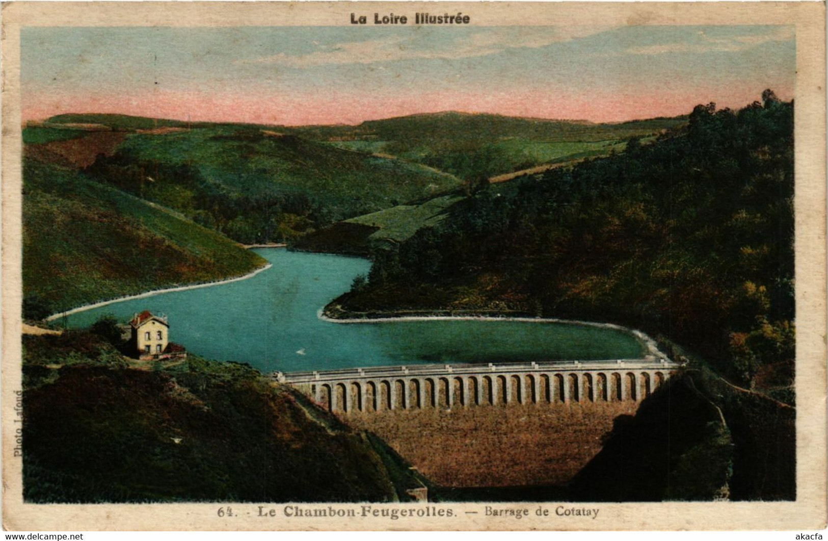 CPA AK Le CHAMBON-FEUGEROLLES - Barrage De COTATAY (359896) - Le Chambon Feugerolles