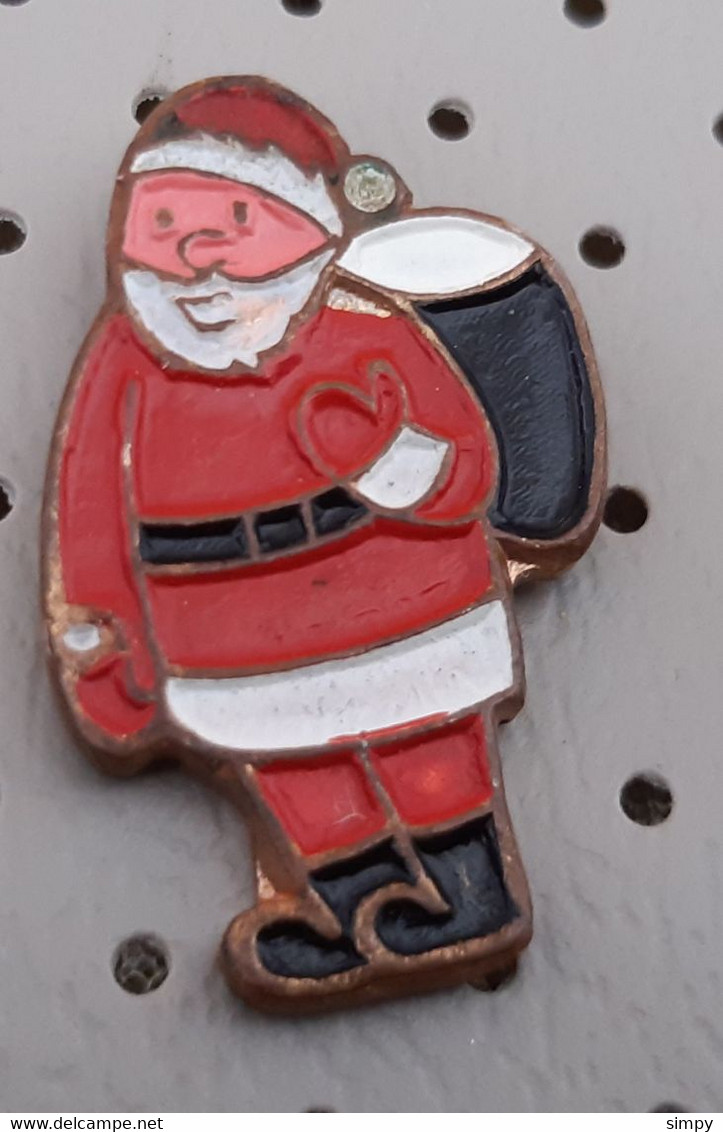 Happy New Year  Christmas Santa Claus Slovenia Pin - Christmas