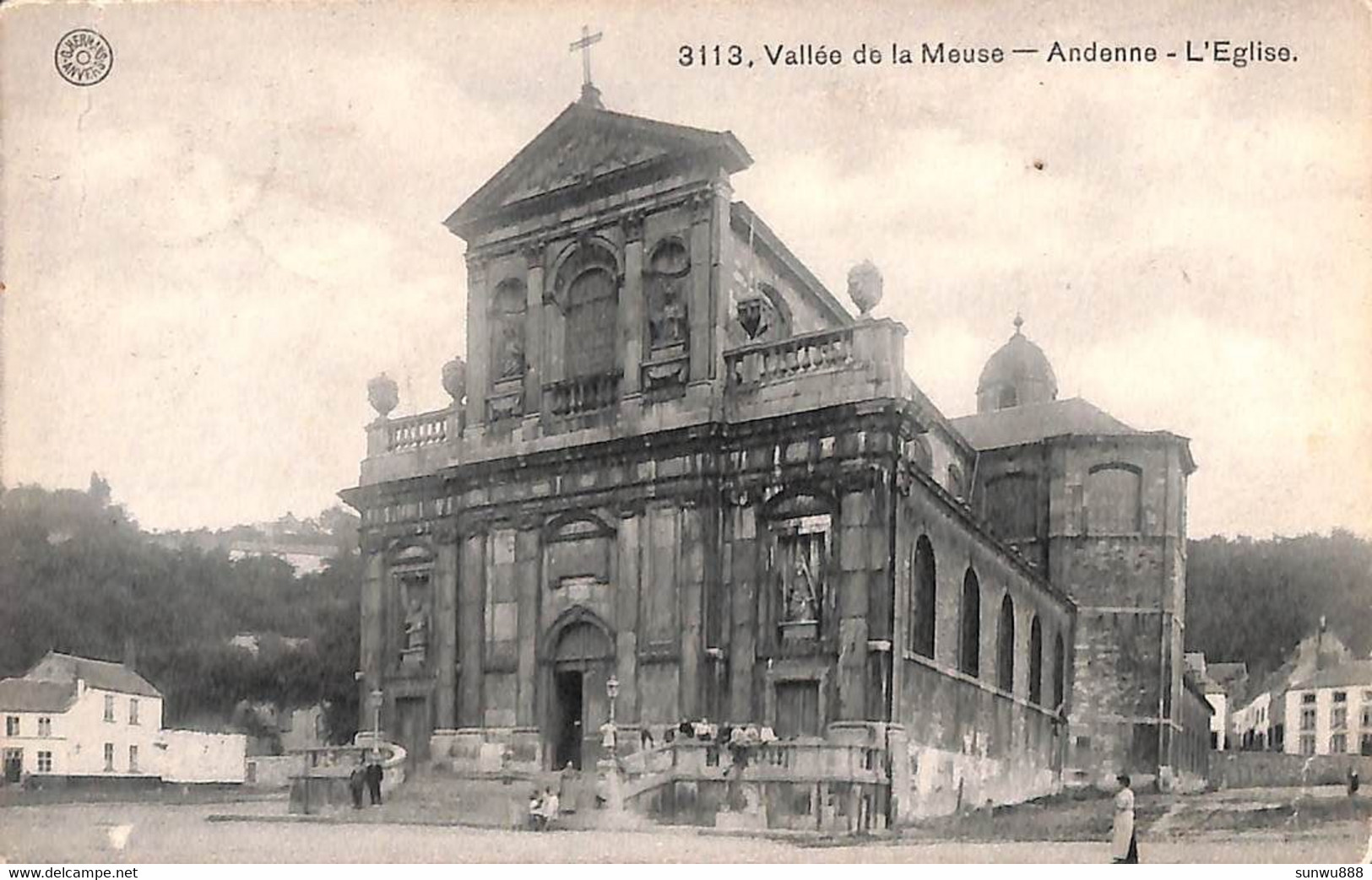 Andenne - L'Eglise (animée. G. Hermans 1912) - Andenne