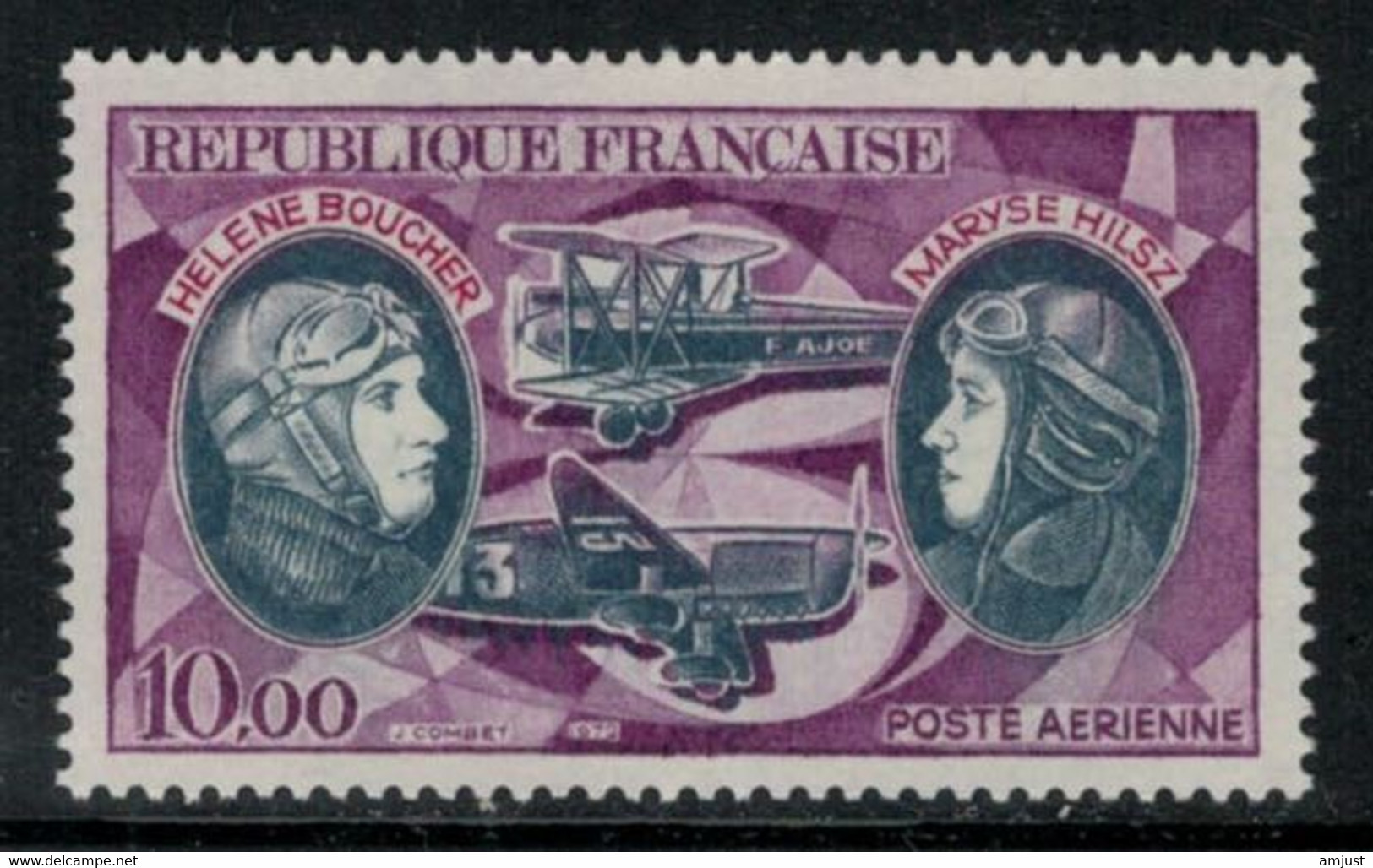 France // Poste Aérienne // 1972 //  Hélène Boucher, Neuf** MNH N0. 47 Y&T (sans Charnière) - 1960-.... Nuovi
