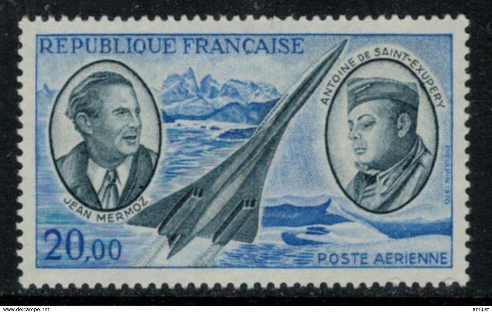 France // Poste Aérienne // 1970 //  Mermoz Et Saint-Exupéry, Neuf** MNH N0. 44 Y&T (sans Charnière) - 1960-.... Postfris