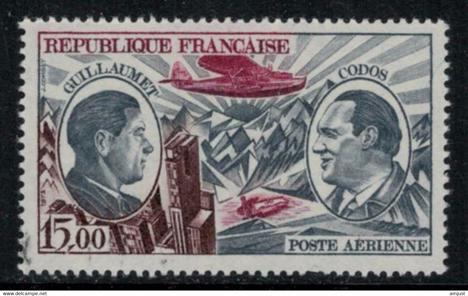 France // Poste Aérienne // 1973 // Guillaumet Et Codos, Neuf** MNH N0. 48 Y&T (sans Charnière) - 1960-.... Postfris