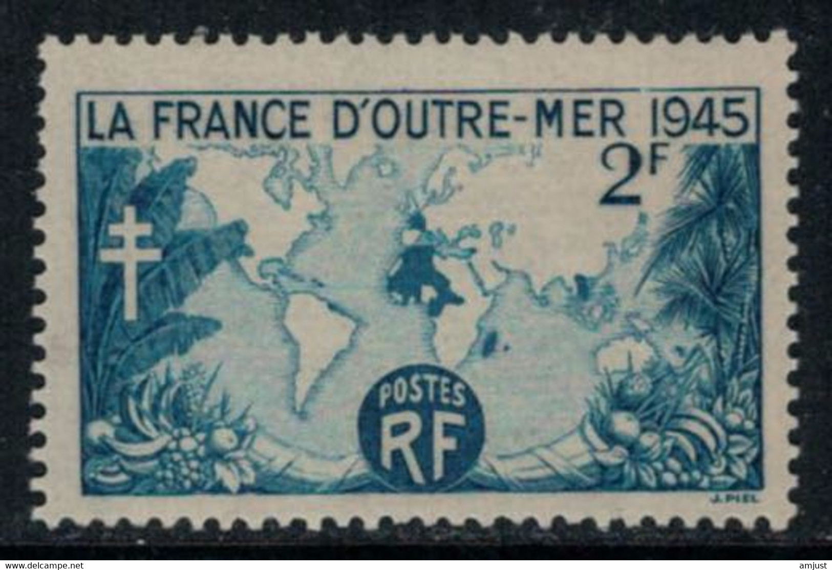 France // 1945 // La France D'Outre Mer Neuf** MNH N0. 741 Y&T (sans Charnière) - Unused Stamps