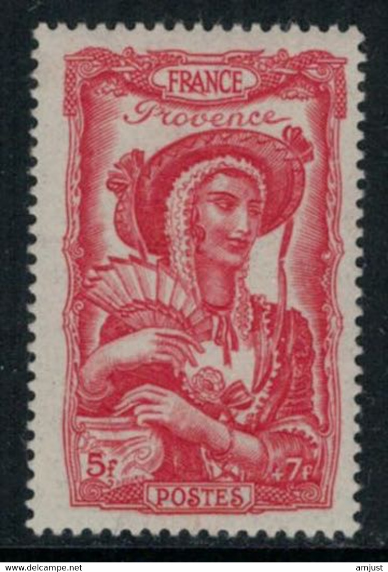 France // 1943 // Coiffe Régionale, Provence, Neuf** MNH N0. 598 Y&T (sans Charnière) - Neufs