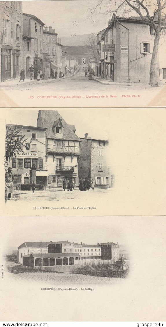 COURPIERE 4 CARTES PRECURSEURS - Courpiere